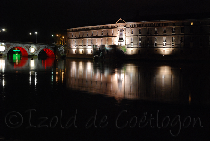 photo du pont Neuf et de l'h&ocirc;tel Dieu, Toulouse