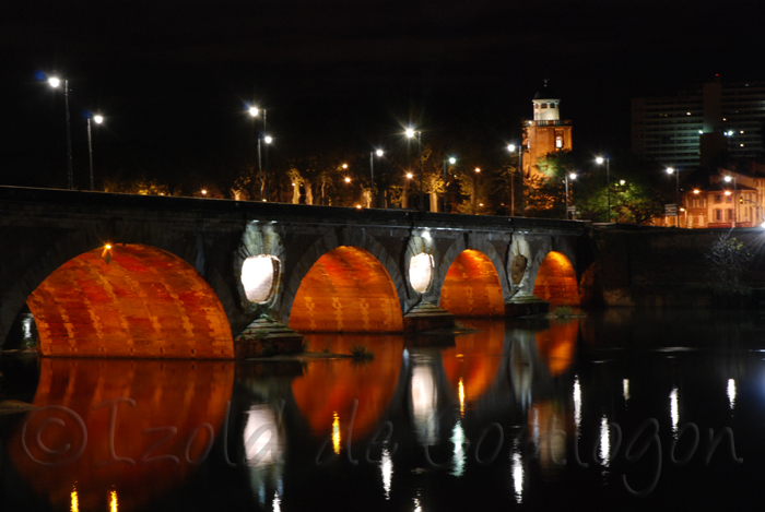 photo du pont Neuf et du Ch&acirc;teau d'Eau, Toulouse